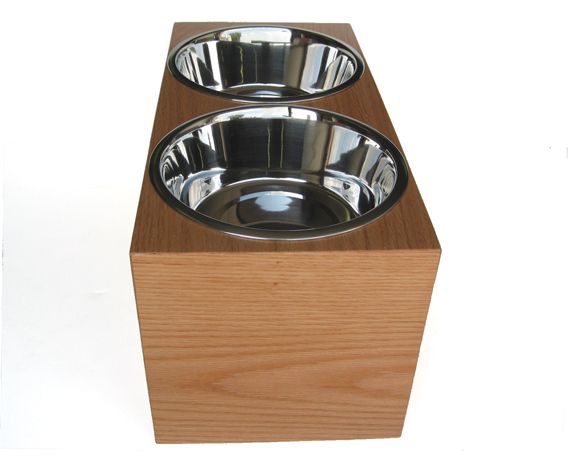 raised food and water bowls for dogs